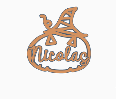 nicolas pumpkin 3d print model - Mito3D