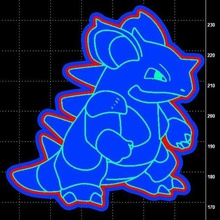 nidoqueen pokemon cookie cutter home cookies toy 3d print model - Mito3D