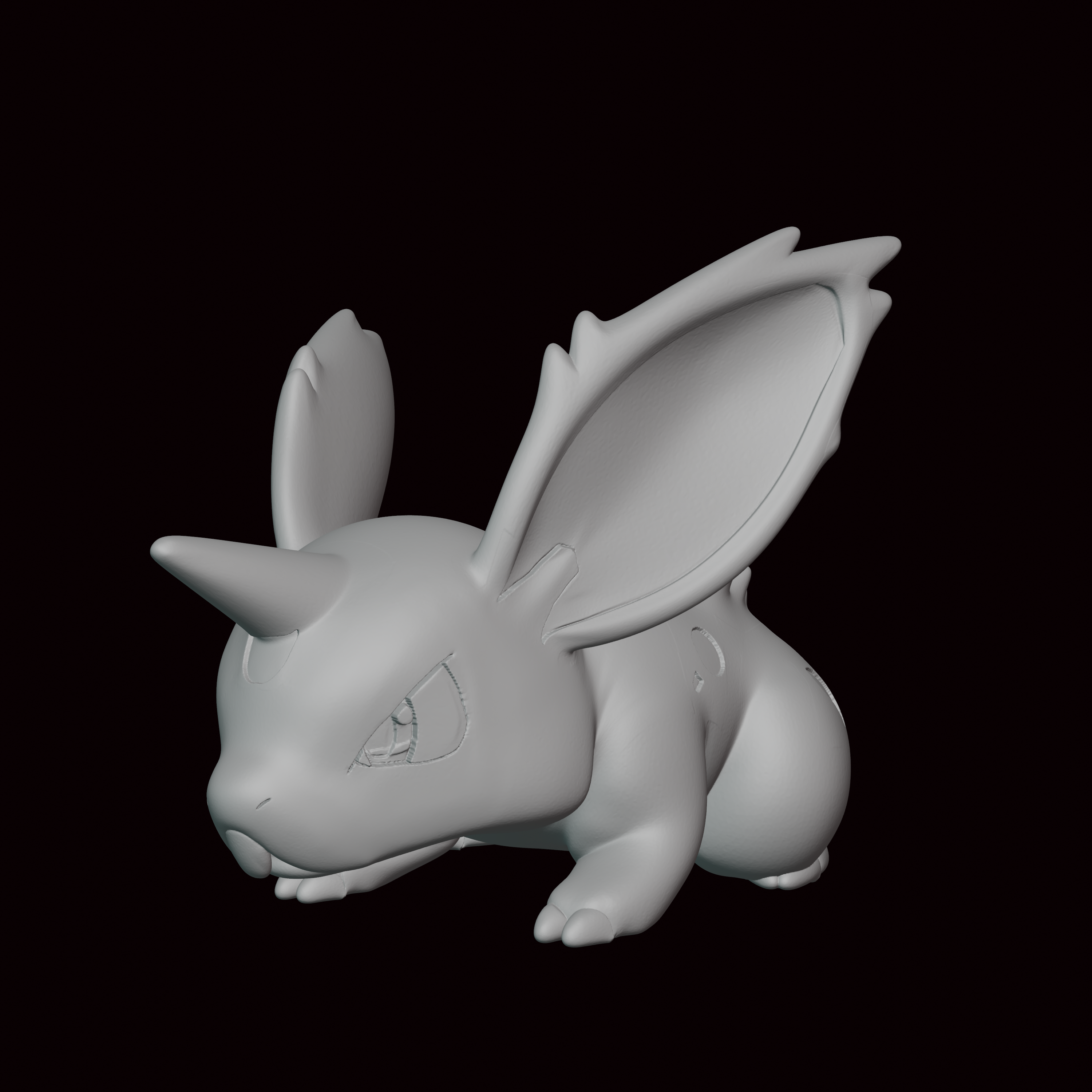 nidoran maschio Pokemon figura statua video gioco videogiochi miniatura scultura fan art figurina kanto go 3D print model - Mito3D