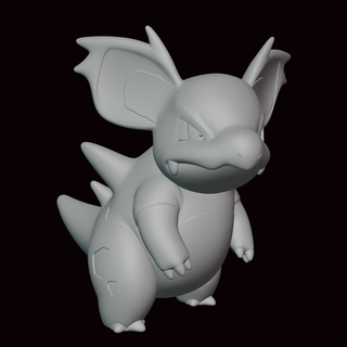 nidorina pokemon figure statue videogame videogames miniature sculpture fanart figurine kanto go 3d print model - Mito3D
