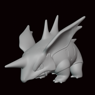 nidorino Pokémon Zahl Statue Videospiel Videospiele Miniatur Skulptur Fan Art Figur Kanto go 3d print model - Mito3D