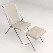 nieros chair architecture obj stl fbx corona vray max 3dsmax 3dobject 3dmodel neiro elle sofa leather furniture 3d print model - Mito3D
