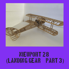 nieuport 28 part 3 game model kit aerodynamics biplane naval construction toys ww1 modelkit toy puzzle plan fighter diy airplane aircraft filament wood wooden 3d print model - Mito3D