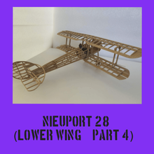nieuport 28, Teil 4 Spiel Modell kit die Aerodynamik Doppeldecker naval Bau-Spielzeug ww1 Bau modelkit - Spielzeug puzzle plan fighter diy Flugzeug woodfilament Holz 3d print model - Mito3D