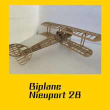 nieuport 28 game model kit aerodynamics biplane naval construction toys ww1 modelkit toy puzzle plane fighter diy airplane aircraft miniature 3d print model - Mito3D