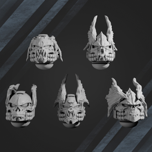 night beast helmets bits set x5 3d print model - Mito3D