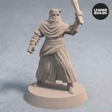 night cult rioters pose 2 3d printable miniature game tabletop wargaming soldier miniatures dungeons dragons dandd rpg ttrpg army 3d print model - Mito3D