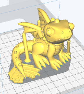 night fury toothless dragon supports 3d print model - Mito3D