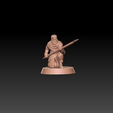 night s cult soldier spear pose 3 miniature stl file game wargame tabletop 3d print model - Mito3D
