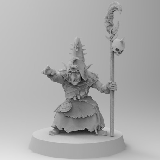 Nachtschicht Geistes 28 Assistent caster gloomspite gitz goblin goblins greenskins Infanterie Nacht orks Harz sla warhammer fantasy 3D print model - Mito3D