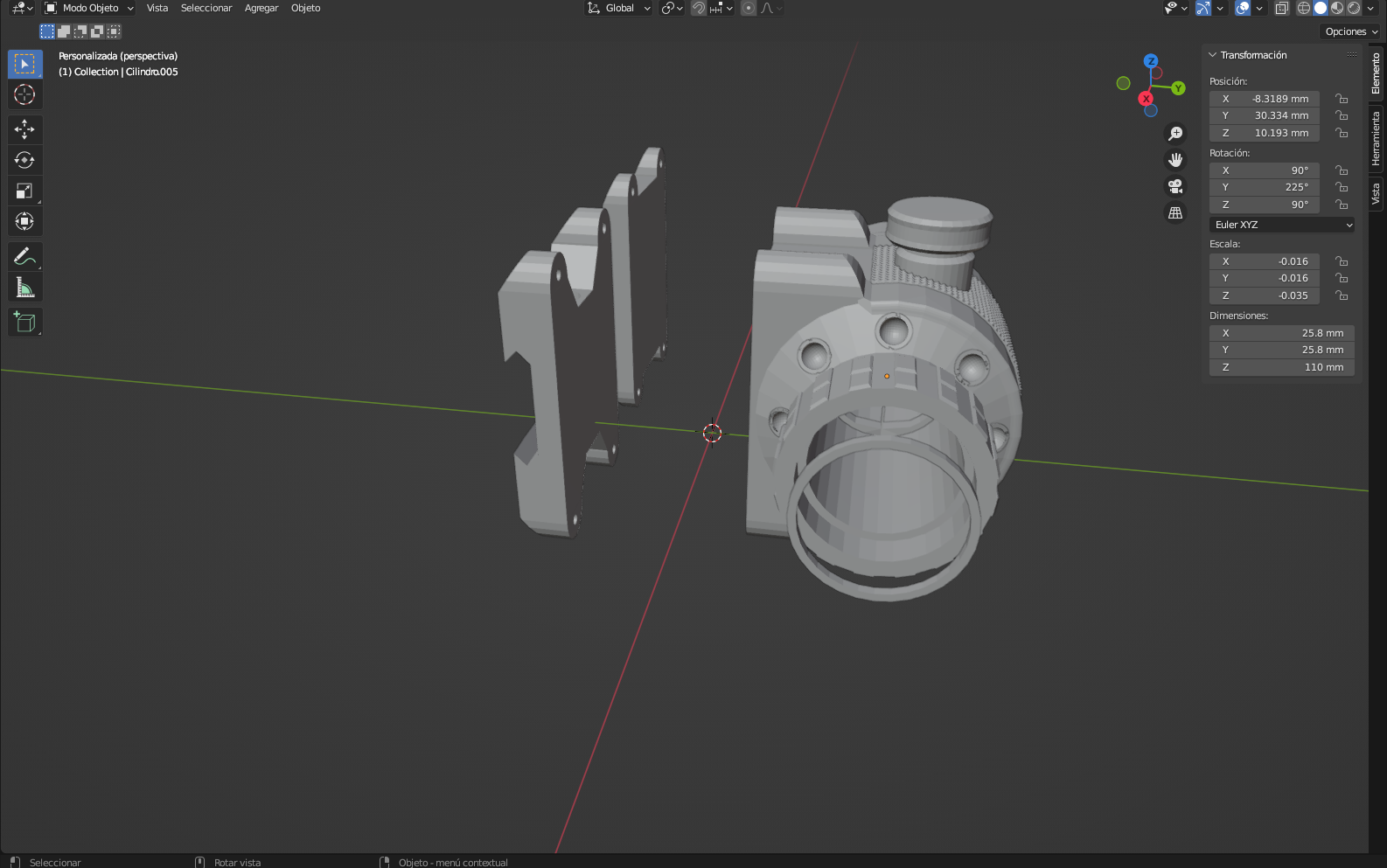 gece vizyon dürbün airsoft vizör bak oyun spor 3D print model - Mito3D