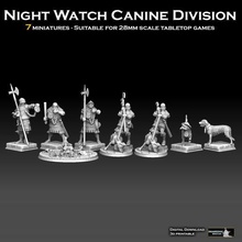 gece izlemek köpek bölünme oyun Warhammer Mordheim koruma polis dedektif Doberman kurt köpeği Necromunda asker baltacı 28mm çatışma Ortaçağa ait Rekland imparatorluk Bretonnia 3d print model - Mito3D