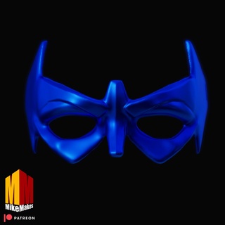 noche ala cosplay máscara Robin pajarito batarang batman familia murciélagos superhéroe apuntalar casco 3d print model - Mito3D