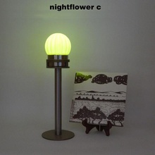 nightflower-c home garden interior lamp lighting office earth solar decor sustainable phovoltaics 3d print model - Mito3D