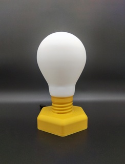 nightlight bulb sign bright decoration room exhibition office lamp decor home 3d print model - Mito3D