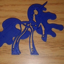 pesadelo lua arte desenho animado cavalo chaveiro mlp mlpfim pequeno Pônei pónei Princesa modelos 3d print model - Mito3D