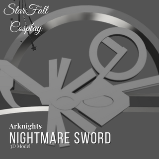 kâbus kılıç 3d model Arknights Kostüm oyunu 3d print model - Mito3D