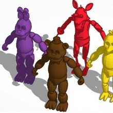 nuits Freddy jouets 3d print model - Mito3D
