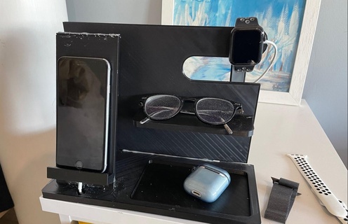 komidin organizatör Gözlük iphone elma izlemek gece masa sıra ayakta durmak 3d print model - Mito3D