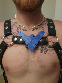 nightwing harness plate leather harness nightwing cosplay gay apparel  3d print model - Mito3D