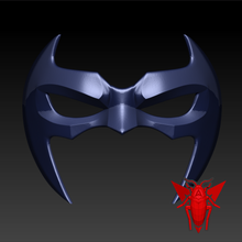 mascarar moda redroach dc quadrinho batman herói foras lei facial tela Bruxas cosplay traje asa 3d print model - Mito3D