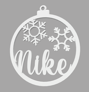 nike bola natale ornamento casa decorazione Natale albero festa regalo 3d print model - Mito3D