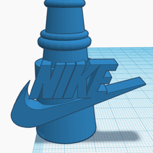 nike 3d bong de la boquilla art shisha pipa agua 3d print model - Mito3D