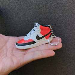 nike air court mid max 90 jordan retro sneakers keychain pendant 3D print model - Mito3D