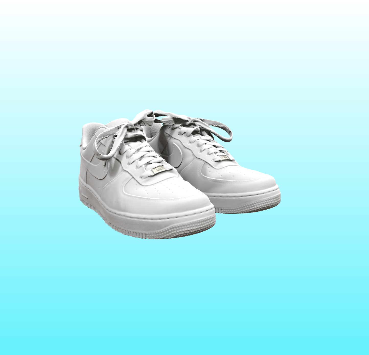 nike air force one af1 shoe 3D print model - Mito3D