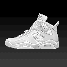 Nike air Jordan 6 5 4 doigt baskets fantoche sneaker 3d print model - Mito3D