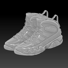 Nike air Jordan 9 doigt baskets mode fantoche sneaker 3d print model - Mito3D