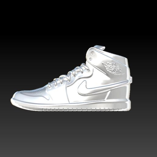 Nike air Jordan argent banque porcin aj1 1 3D print model - Mito3D
