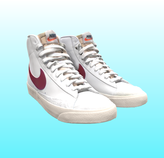 nike blazer mid air force one shoe style 3d print model - Mito3D