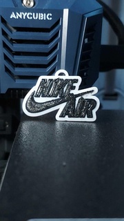 Nike porte clés porte clés Nike 3d print model - Mito3D