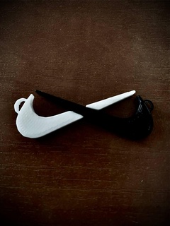 nike keychain two logo suspension 3d print model - Mito3D