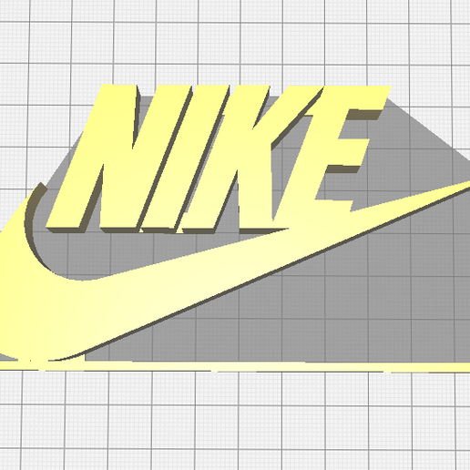 logo nike vari il emblema 3D print model - Mito3D