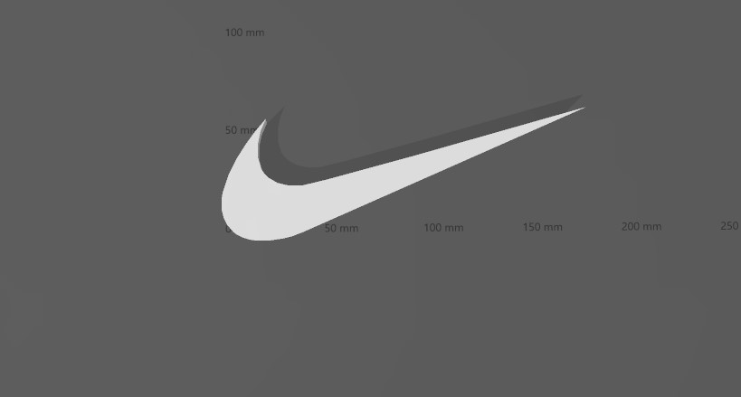 Nike logo décoration mur vêtements rue 3D print model - Mito3D