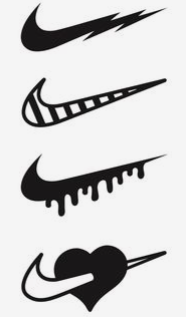 Nike Logos Mauer Dekoration 2d Schuhe Logo 3d print model - Mito3D