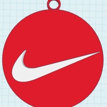 Nike pendentif mode logo 3d print model - Mito3D