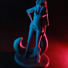 niki Kurt kız furro Kadın Şirin 3d print model - Mito3D