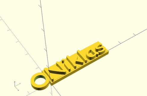 niklas keychain 3dkeychain accessories 3d print model - Mito3D