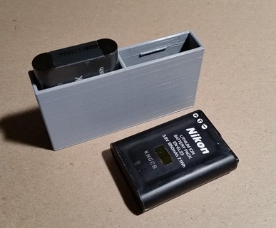 nikon en-el23 battery case battery case camera  3d print model - Mito3D
