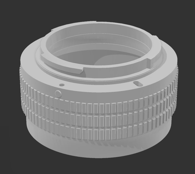 nikon f canon ef-m Various m50 m efm ef adapter lens 3D print model - Mito3D