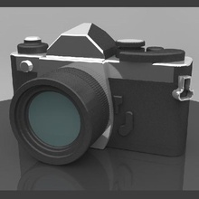 nikon fm2 caméra outil photo photographie professionnel 3d print model - Mito3D