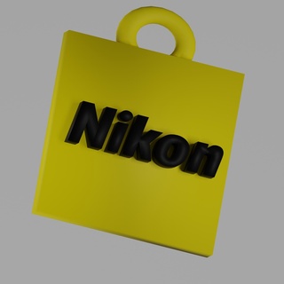 Nikon chaveiro 3d print model - Mito3D