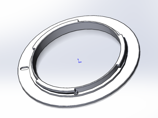 nikon lens f-mount plate gadget f mount 3d print model - Mito3D