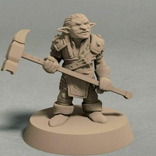 nikta guerriero warhammer posa 1 stl file fantasia soldato tavolo wargaming 28mm legendbuilds rpg ttrpg 3d print model - Mito3D