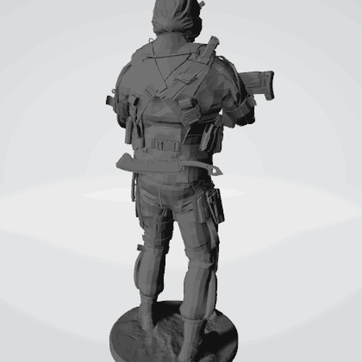 nikto mw gioco stazione xbox pc eroe figura giocattolo facile poli attacco guerra freddo arma cartone animato 3D print model - Mito3D