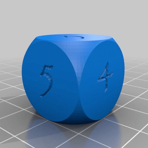 nile average die customized dice 3D print model - Mito3D