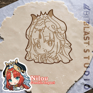 nilou cookie cutter genshin impact hydro sumeru 3d print model - Mito3D